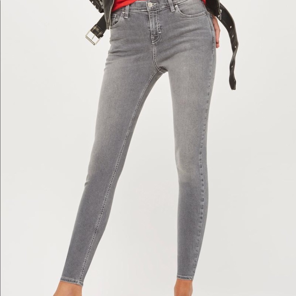 Topshop Moto Jamie Grey Denim W30 L30